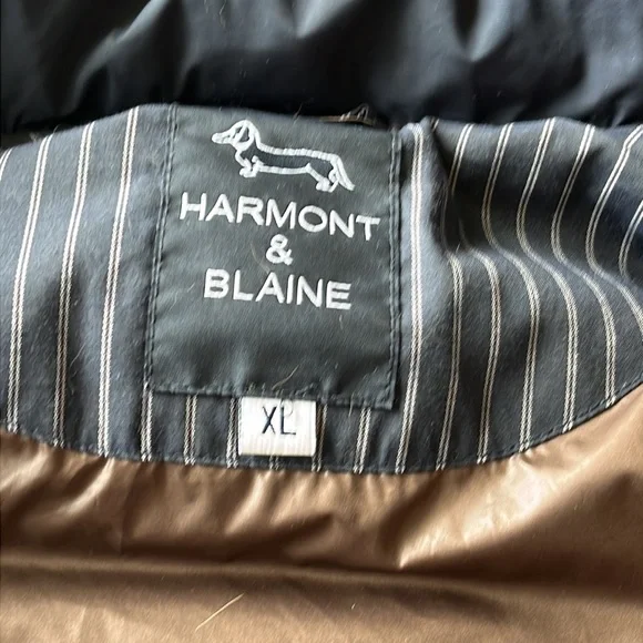 Harmont & Blaine Navy Puffer w/ Fur Hood - Picture 11 of 16